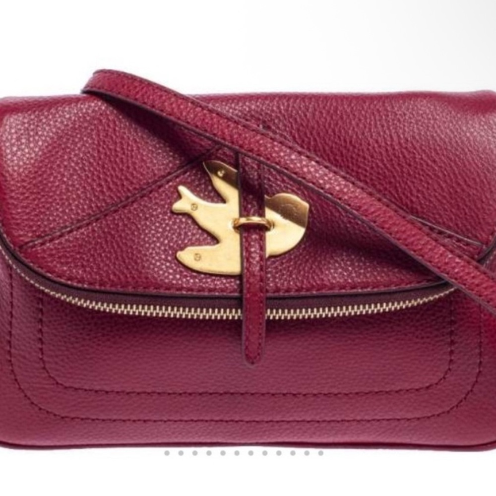 Marc by Marc Jacobs Burgundy Leather Petal to the Metal Natasha Crossbody Bag